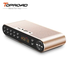 TOPROAD Портативный HIFI Altavoz Bluetooth динамик беспроводные компьютерные колонки для телефона Бас Сабвуфер Саундбар с микрофоном TF AUX FM USB