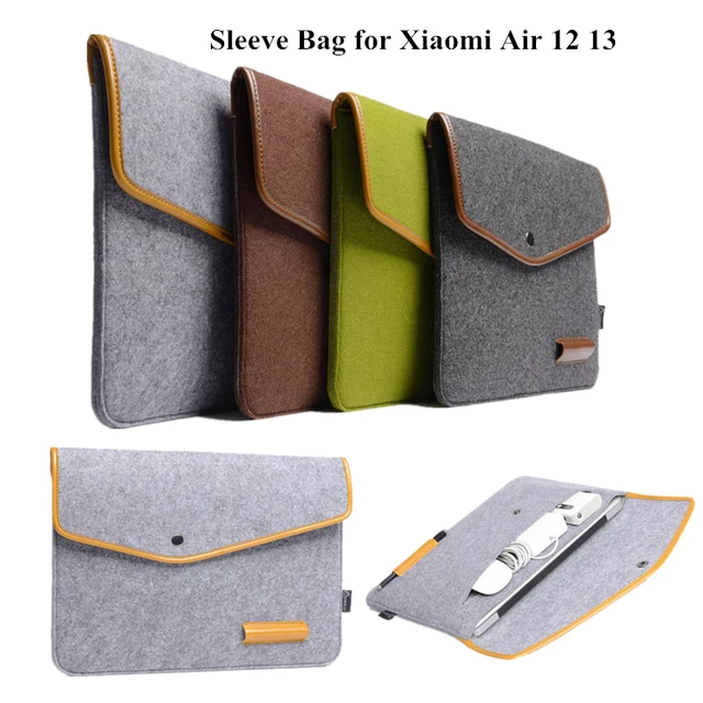 Cheap Sleeve Bag For Xiaomi Mi Air 12.5 13.3 Inch Laptop Pouch 12 13 Notebook universal Case Wool Felt bag Tablet PC Protective Cover