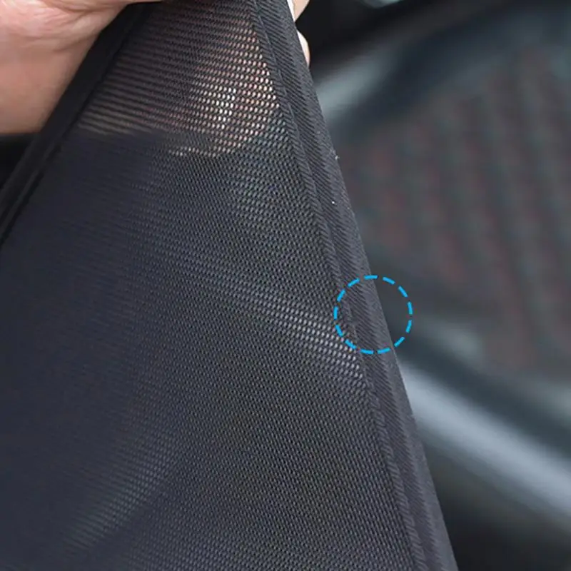 Car Window Sun Shade UV Protector Mesh Fabric Sun Visor Shade Cover Shield Auto Sunshade Curtain Magnet Easy Installation