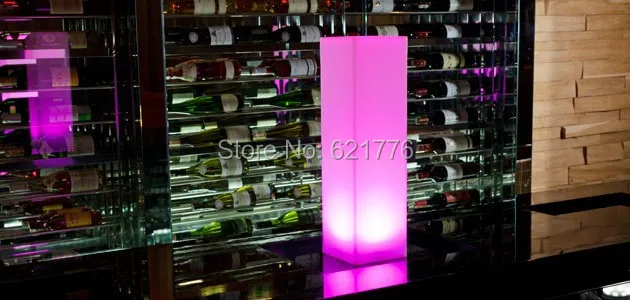 D30*H192 CM HOT!LED square light tower rechargeable Floor lamp colonne lumineuse led block colorful column | Лампы и освещение