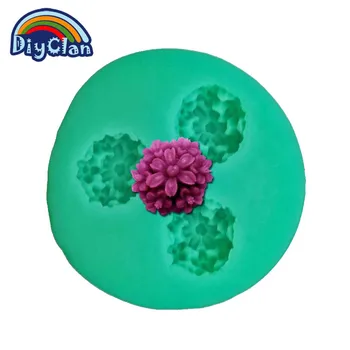 

Silicone molds for cake decorating fondant mold 1.4*1.3*0.7cm mini flower style soap chocolate mold kitchen F0282HM35