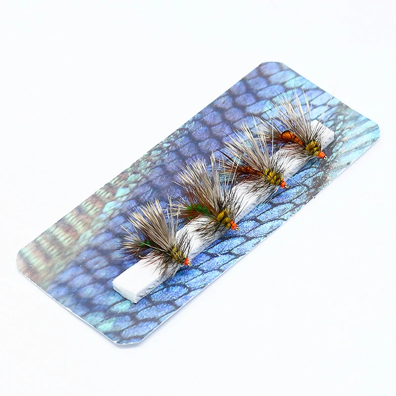 Royal Sissi classic 4pcs 14#stimulator dry flies trout nymph fly fishing flies 2optional colors surface water stonefly adult fly