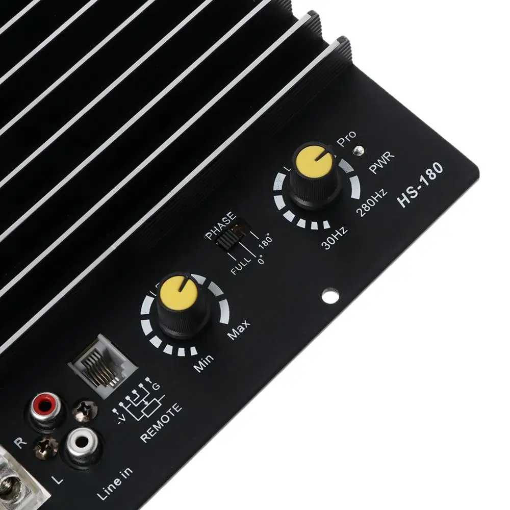 Placa de amplificador de Audio de coche HS-180 Módulo de circuito de Subwoofer de alta potencia Placa de amplificador de Audio de coche HS-180 Módulo de circuito de Subwoofer de alta potencia