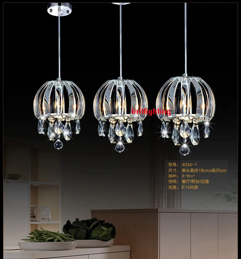 Подвеска Кристалл Света хром Подвеска светильник Винтаж hanglamp ...