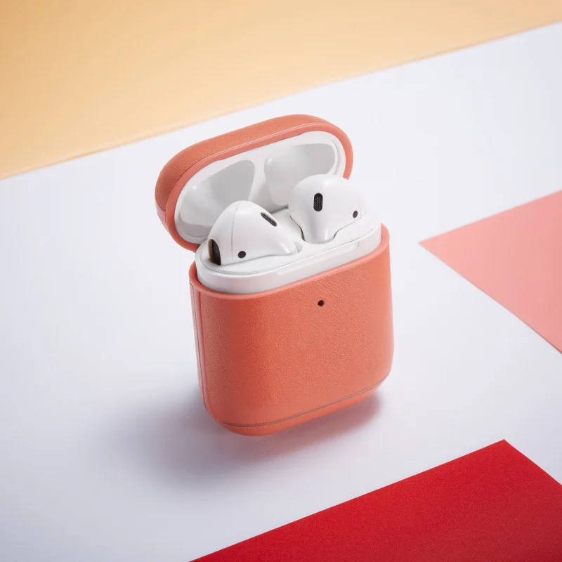 Роскошный бизнес чехол для наушников для Apple Airpods 2 ремешок из искусственной кожи Bluetooth наушники Air Pods чехол AirPod аксессуары