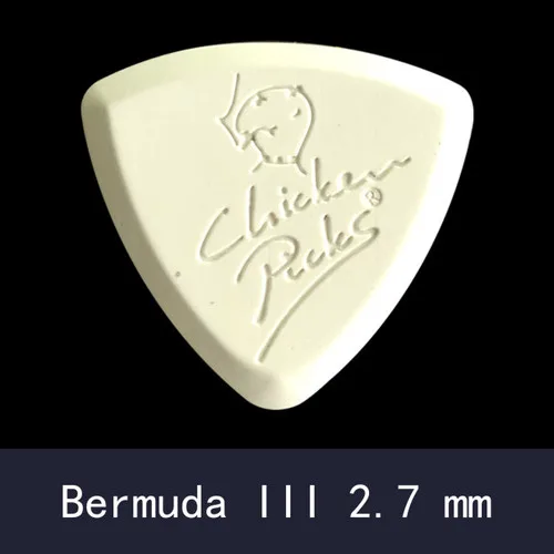 Chickenpicks медиаторы для гитары термоустановочный пластик, уникальный материал, долговечный, сделано в Нидерландов, по 1 шт - Цвет: Bermuda 2.7mm