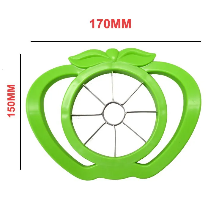 Роман Яблоко Shaped Дизайн Нержавеющая сталь нож для удаления сердцевины, Ломтерезка яблок фруктов и овощей Кухонные принадлежности-Цвет ассорти