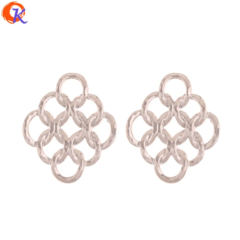 

Cordial Design 100Pcs 23*27MM Earrings Accessories/DIY Jewelry Making/Net Shape/Rhodium/Hand Made/Jewelry Findings Component
