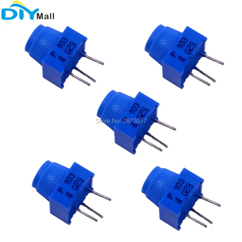 

5pcs/lot 3386P-1-103 Trimpot Potentiometer 10K with Knob