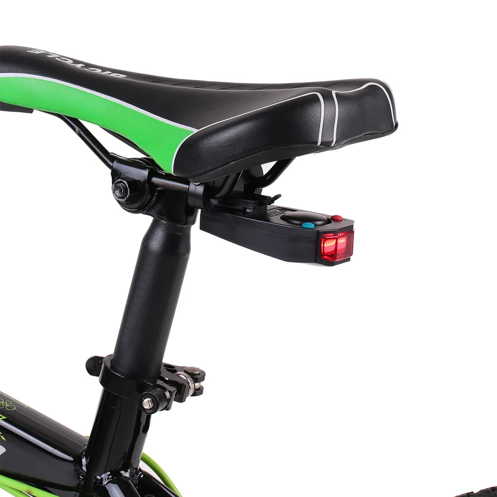 Sale Bike Taillights Intelligent Anti-Theft Bicycle Alarm LED Cycling Strobe Warning Electric Bell with Wireless Remote USB 1