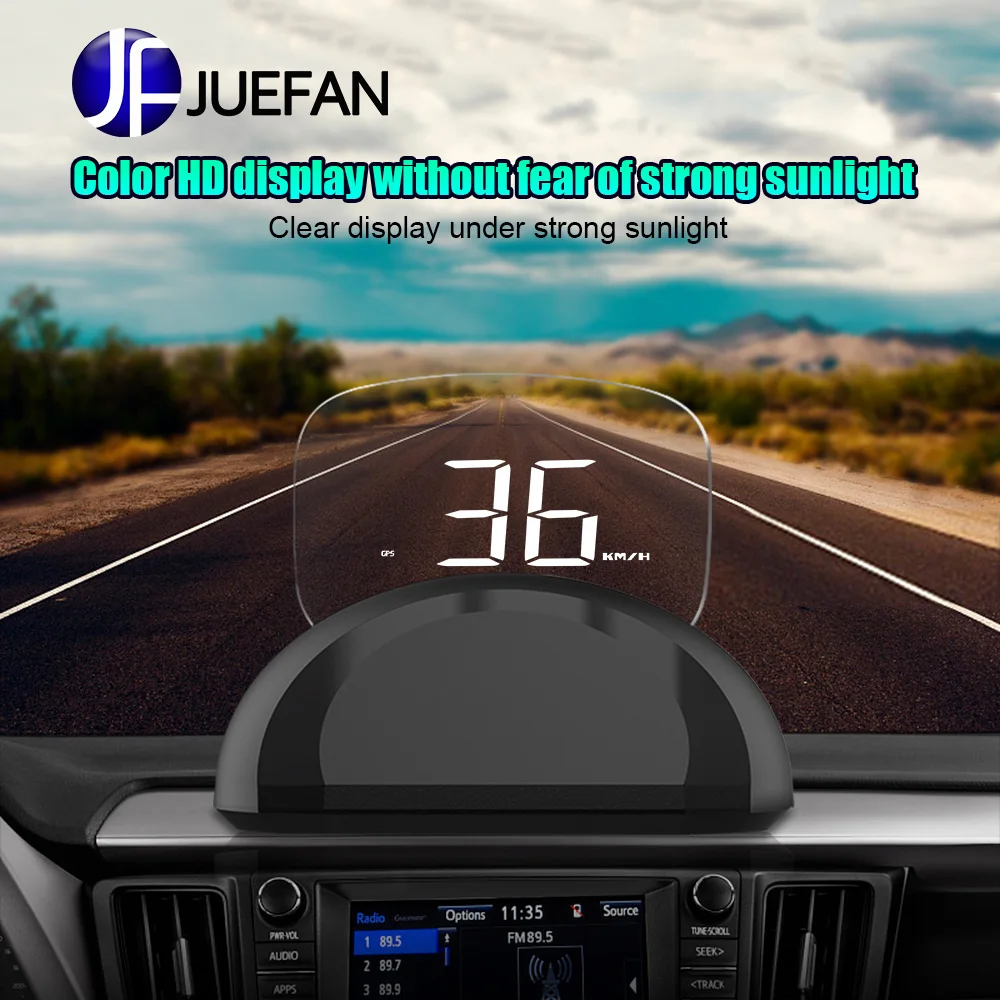 

JUEFAN C700s look up display car display obd hud car universal speed HD projection