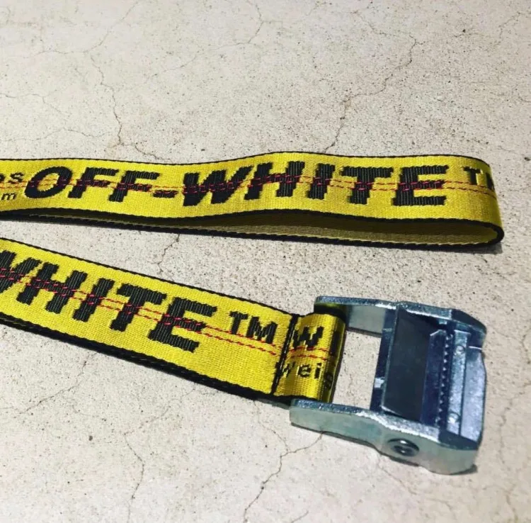 ceinture off white jaune fake