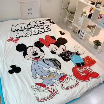 

mickey mouse Summer bed linens Children Blanket queen size quilted bedspreads beddings twin size for kid boy bed cover decors