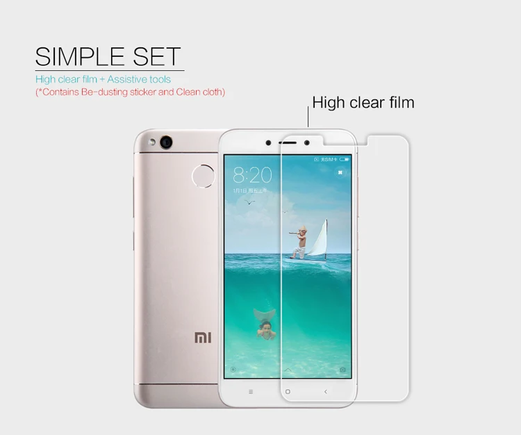 Защитная пленка NILLKIN 2 шт./лот для xiaomi redmi 4X/redmi 4X pro prime|screen protector|screen protector filmscreen