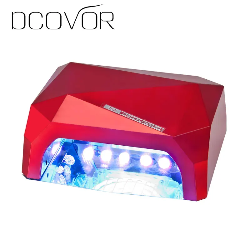 36 Вт Сушилка для ногтей в форме бриллианта УФ лампа светодиодный светильник