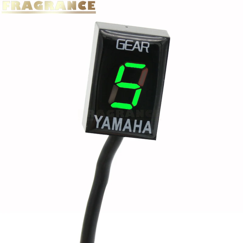 Мотоцикл скорость шестерни Дисплей Палец plug and play для Yamaha FZ6 не-ABS 1998-2012 индикатор оборудования 1-6 цифровой мультиметр - Color: Green