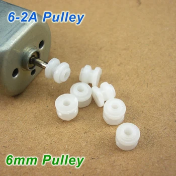 

10 Pieces/Lot, 6-2A Belt Pulley, Fitting 2mm Axles, Used for Model Car / Boat / Robot/ DIY Toys