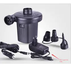 DC12V/AC230V надуть выкачать насосы с 3 насадками США Plug EUR зажигания и сигарету адаптер к легче