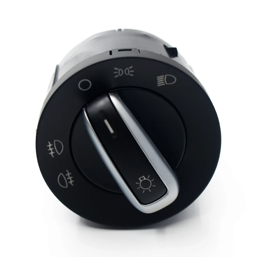 Chrome European Headlight Switch For VW Golf 5 6 GTI Mk5 Mk6 Jetta 5 6