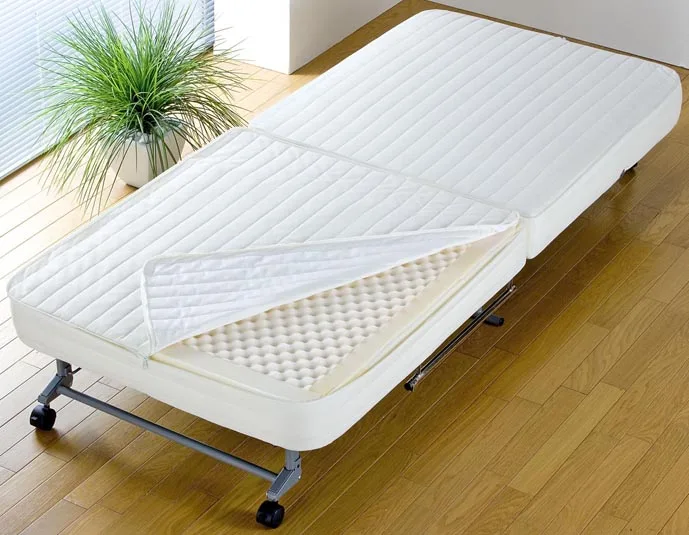 Rollaway Guest Folding Bed Sofa with Memory Foam Mattress Bedroom Furniture Portable Folding Bed Cot With 4 Castor Easy Storage Rollaway Guest Folding Bed Sofa with Memory Foam Mattress Bedroom Furniture Portable Folding Bed Cot With 4 Castor Easy Storage