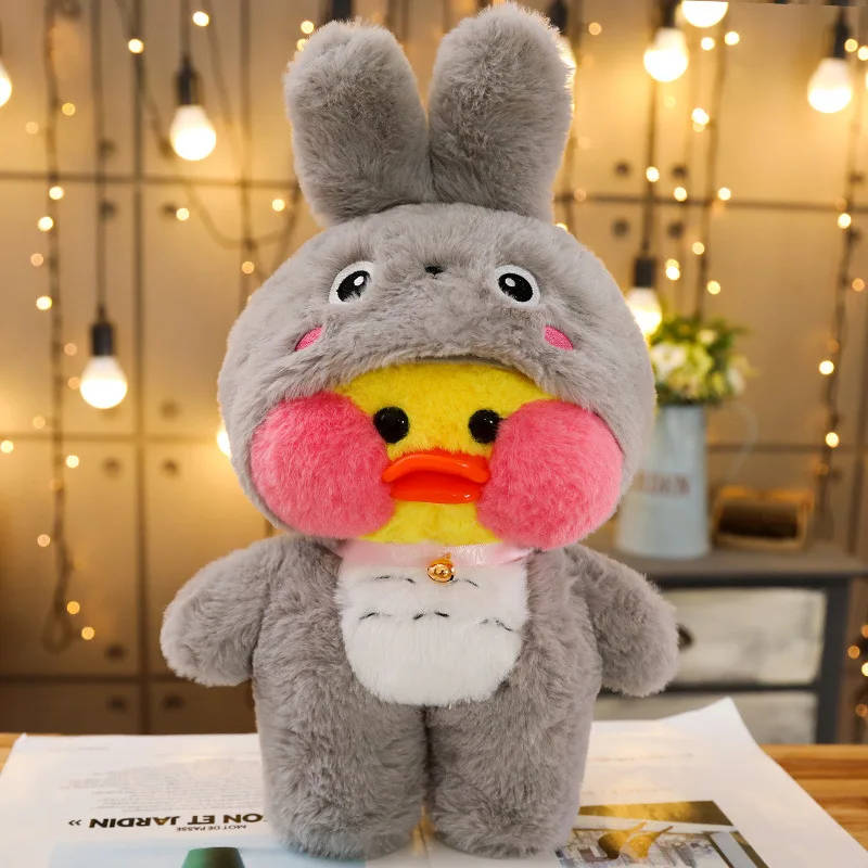 Kawaii LaLafanfan кафе утка плюшевая игрушка милая косплей Тоторо кошка кролик мягкая