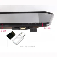 Koorinwoo высокое Разрешение 1024x600 7 ЖК-дисплей TFT монитор заднего вида Зеркало Экран TF USB слот Bluetooth MP5 автомобиля монитор для автомобиля