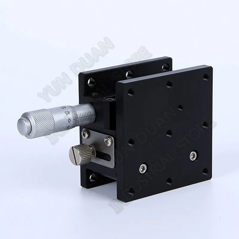 

Linear Stage Z Axis 60*60mm 2.4" Trimming Station Manual lift Displacement Fine Tuning Platform Sliding Table LZ60