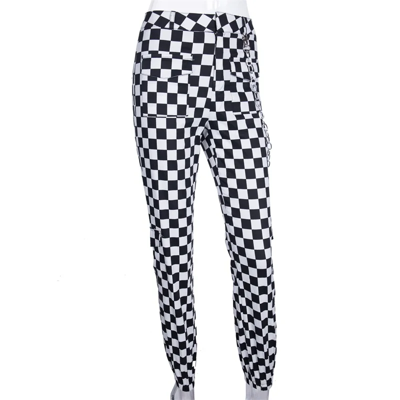 Womens checkered joggers Clearance