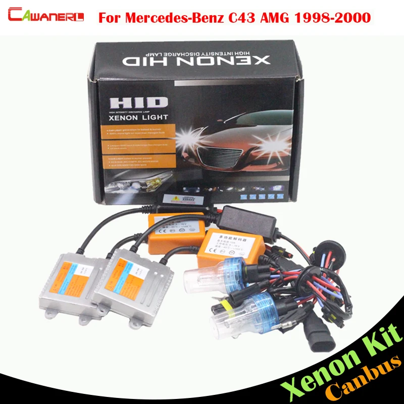 

Cawanerl 55W Canbus HID Xenon Kit Ballast Bulb AC 3000K-8000K Car Headlight Low Beam For Mercedes Benz W202 C43 AMG 1998-2000