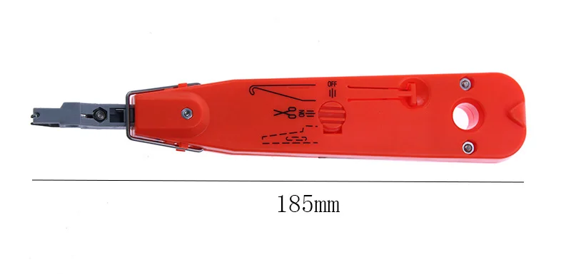 Лидер продаж красный крона LSA Plus для заделки ящик для инструментов с Сенсор для телекоммуникационный телефонный RJ11 Провод сети Ethernet Cat5 RJ45 кабель