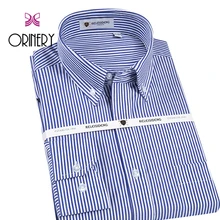 ORINERY горячая Распродажа полосатая Мужская рубашка с длинными рукавами Новая повседневная Camisa Masculina хлопковая рубашка на пуговицах Размер
