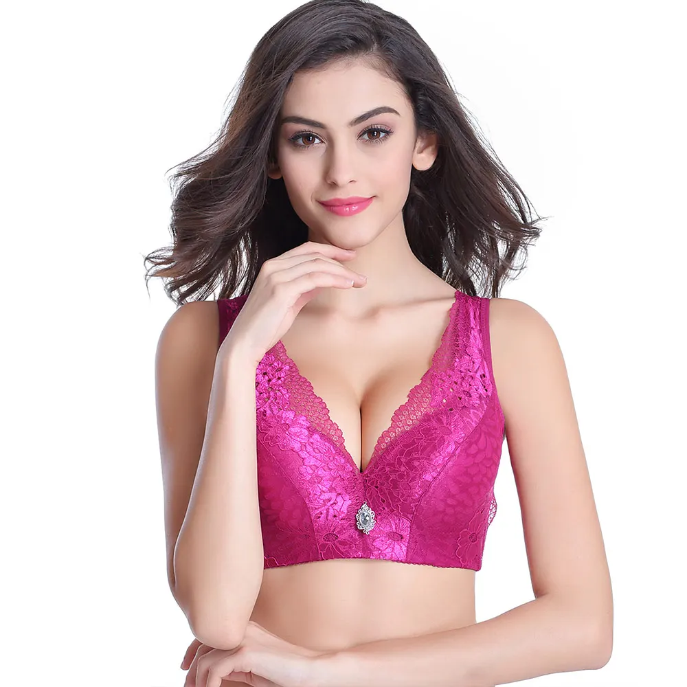 Buy Lingerie Women Bra Red Sexy Lace Embroidery