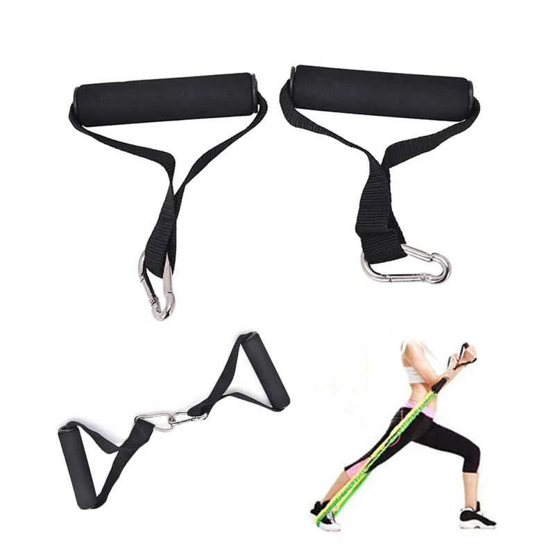 2Pcs Natural Latex Band Fitness Resistance Bands Tubes Handles