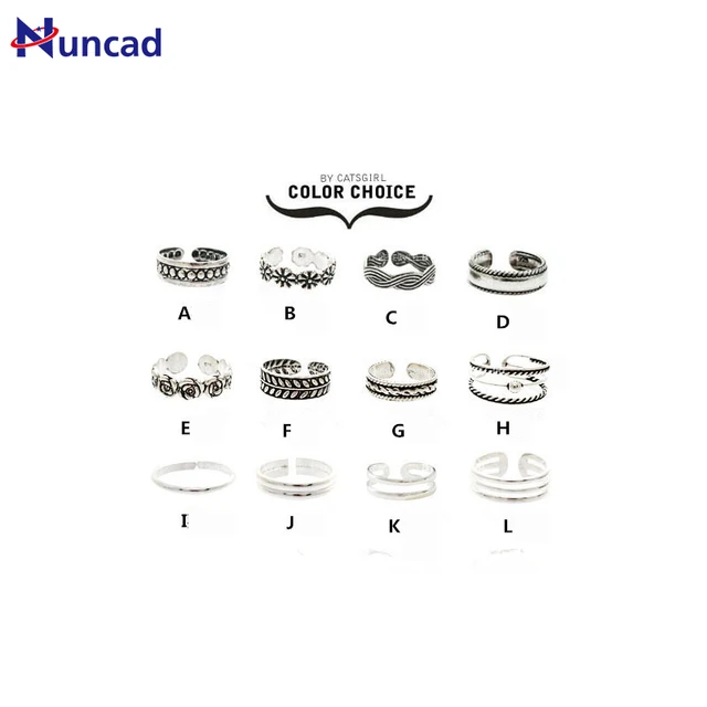 2017 New Alloy Multistyle Silver Color Open Rings Jewelry Finger Toe Rings For G 2017 New Alloy Multistyle Silver Color Open Rings Jewelry Finger Toe Rings For G