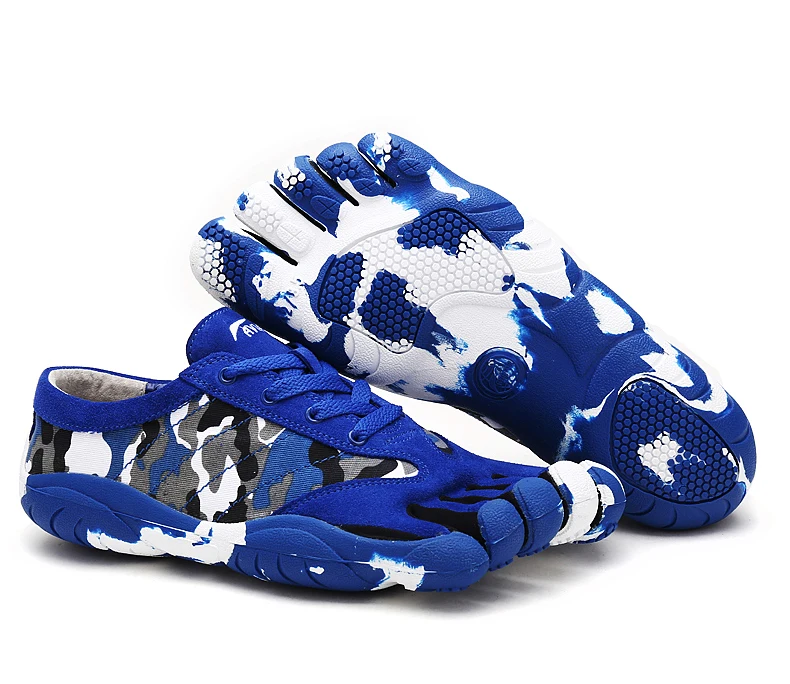 

Men Camouflage Five Fingers Outdoor GYM walking shoes non-slip lightweight finger shoes Sneakers climbing trekking 5 Toe Shoes