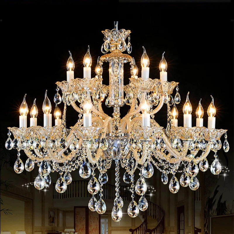 Us 610 0 Champagne Glass Crystals For Chandeliers Candle Chandelier Hanging Lights Bedroom Chandelier Romantic Home Lighting Living Room In