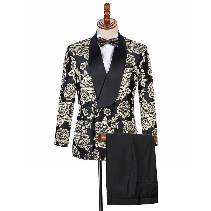 

Gwenhwyfar Shiny Shawl Collar Tuxedo Suit Blazer Men Wedding Groom Singer Prom Glitter Suit Jacket DJ Club Stage Blazer Hombre