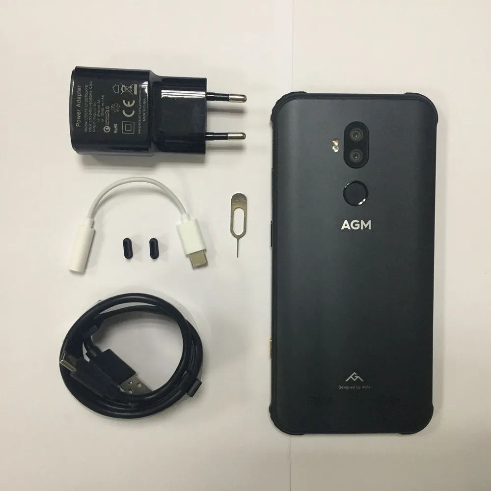 AGM X3 смартфон с 5 дюймовым дисплеем процессором Snapdragon 128 ОЗУ 8 Гб ПЗУ 845 ГБ 99 мАч 4G