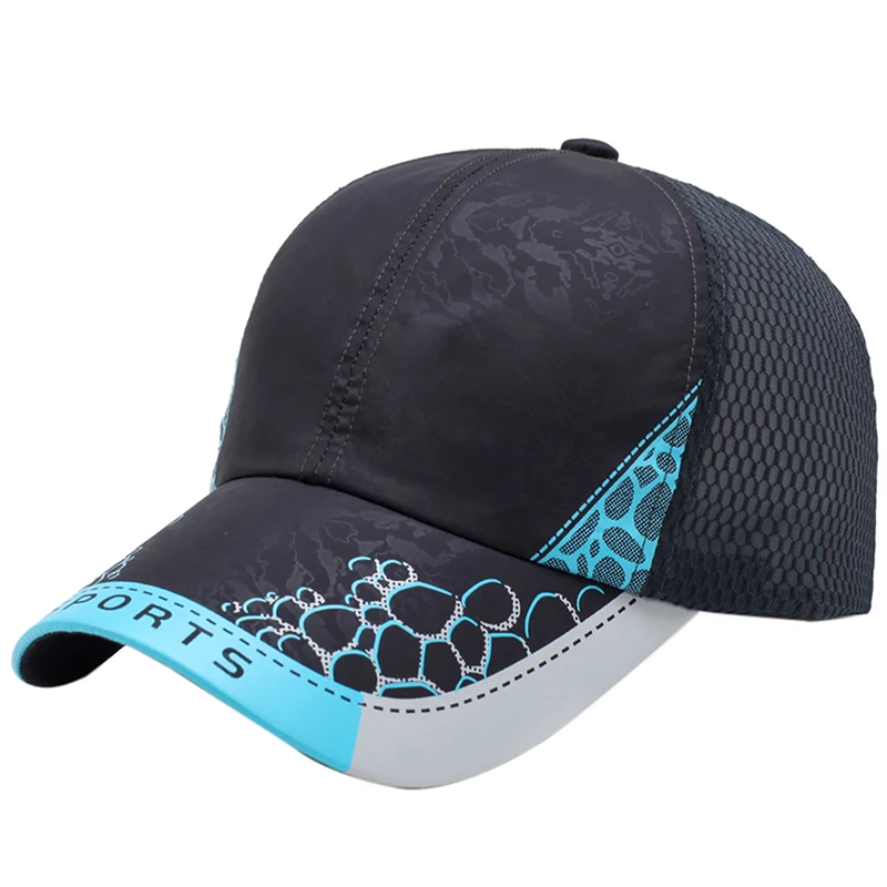 

Men's Summer Running Sport Baseball Visor Hat Mesh Peaked Cap Breathable high quality Hiking sports Protection