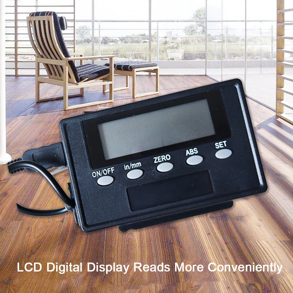 

0-150/300mm Accurate Portable Remote For Milling Lathe Led Measuring Durable Linear Tool LCD Display Scale Ruler Digital Readout