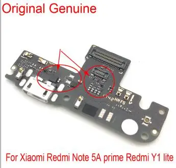 Original With IC JIARUILA для Xiaomi Redmi Примечание 5A Note5A Micro Dock зарядное устройство зарядный порт гибкий кабель микрофона микрофонная плата - Цвет: Original With IC
