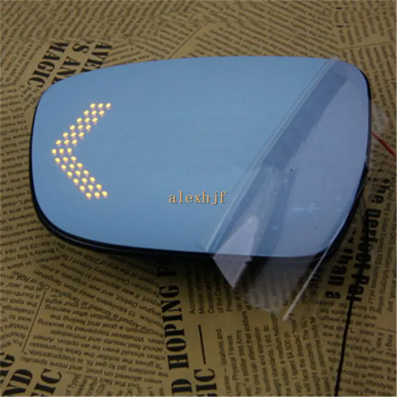 

Varthion Rearview Mirror Lens Case for Nissan X-trail 2014+, Large Field Of Vision, Blue Mirror, Turning Lights, Heat Demisting