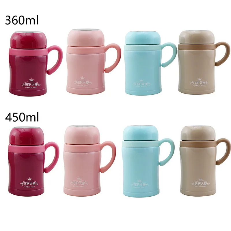 Hoomall 360/450ML Thermos Cup Water Bottle With Handle Office Cup