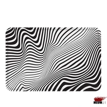 [MIAOJI] Psychedelic черно-белые линии геометрический мягкий коврик для ванной комнаты Впитывающий Коврик для ванны нескользящий коврик