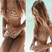 Основа Бикини женское тело цепи Бикини Топ сексуальный бюстгальтер бразильские Плавки бикини пляжная одежда