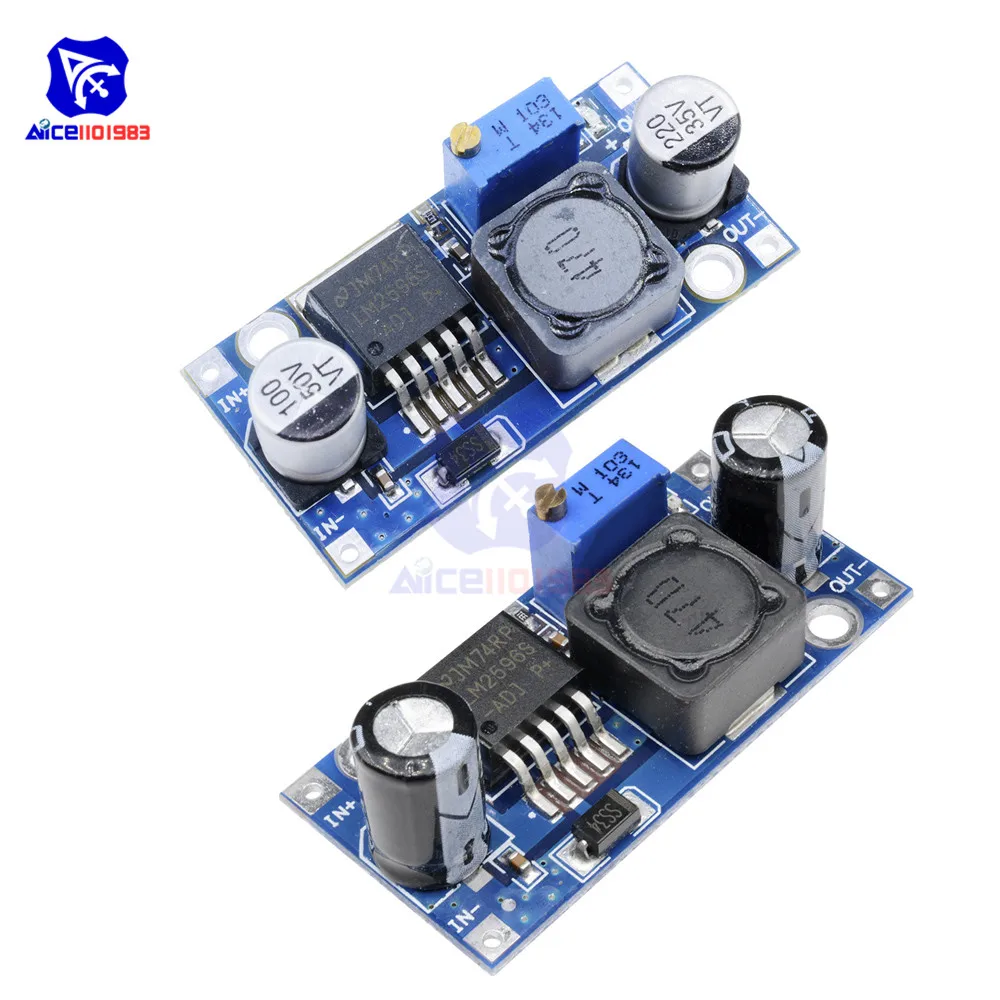 1 PC DIP/SMD DC-DC محول فرق الجهد التنحي وحدة LM2596 مجلس امدادات الطاقة الناتج 1.23 V-35 V الجهد منظم