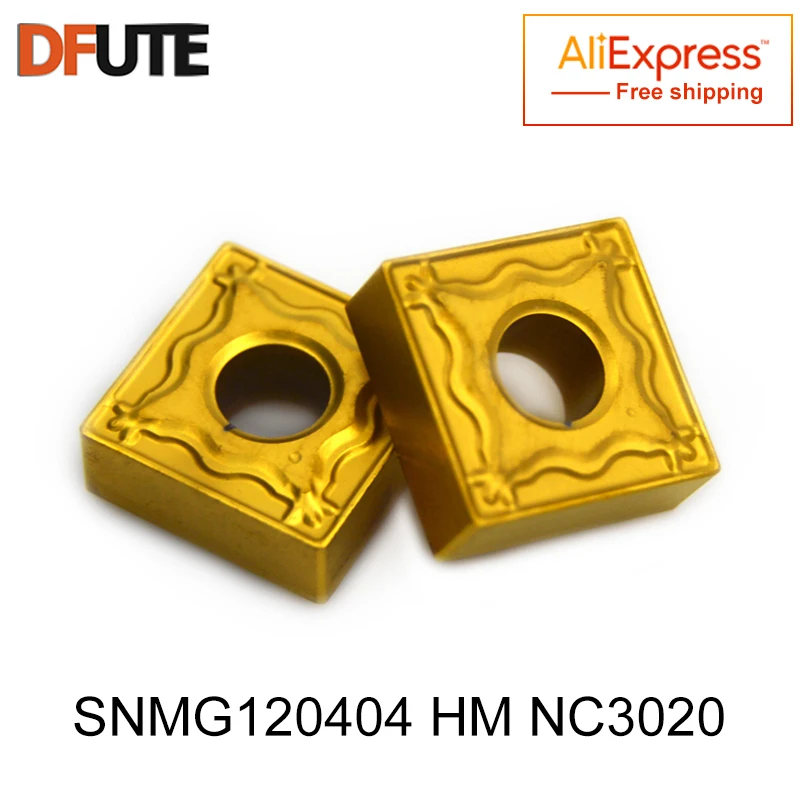 10pcs/Set DFUTE SNMG120404 HM NC3020 Internal Carbide milling & turning
