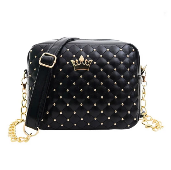 

Hot Sale Rivet Crossbody Mini Single Shoulder Bag Womens Bags Crossbody Bag PU Texture