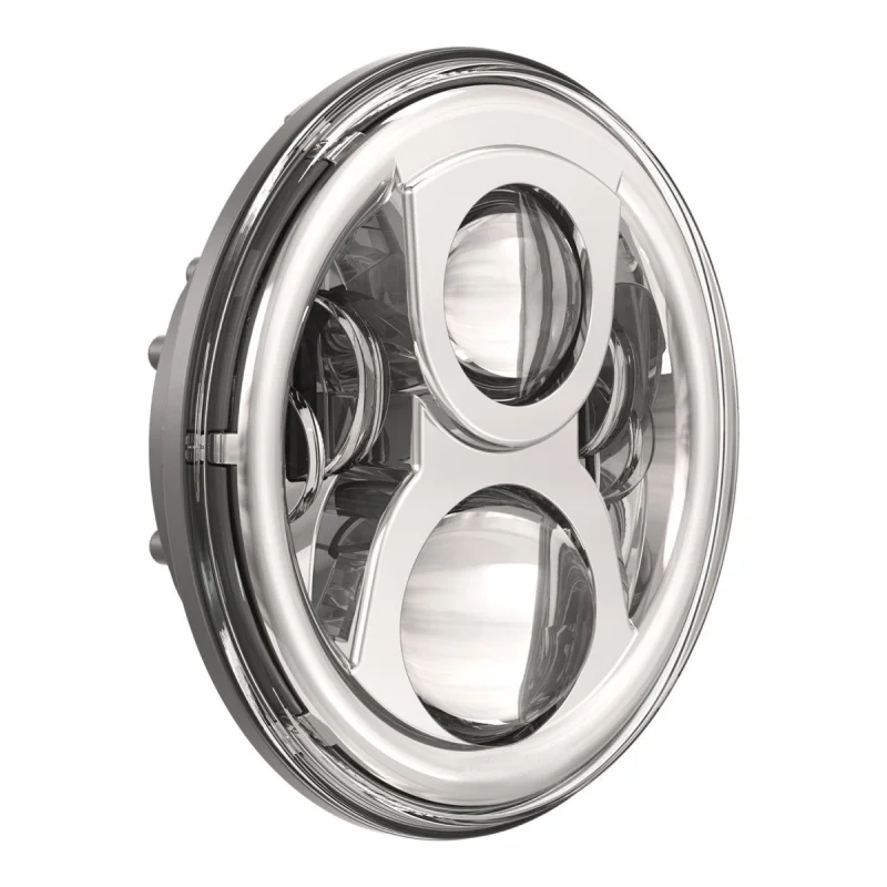 FADUIES Chrome 7 inch Motorcycle Projector Daymaker LED Headlight  for Harley Davidson Headlamp Projection Spot Driving light (13)