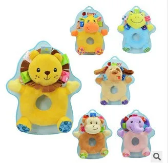 

Sozzy Baby Cheerful Rocking Toys Crinkle Sound Soft Gentle Rattle Plush Toy Animal Model Handbells Rattles Toys Baby Educational